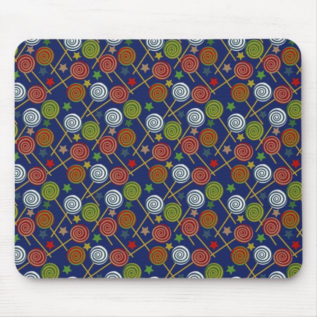Candy pattern | Lollies pattern | lollipop 17 Mouse Mat (Front)