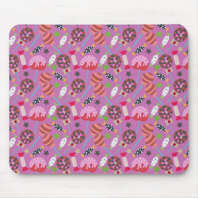 Candy pattern | Lollies pattern | lollipop 19 Mouse Mat (Front)