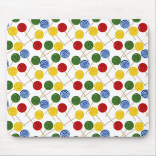 Candy pattern Lollies pattern lollipop 21 Mouse Mat