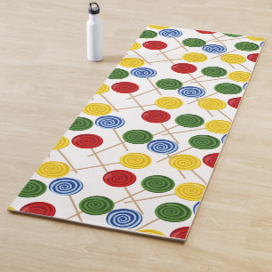 Candy pattern   Lollies pattern   lollipop 21 Yoga Mat