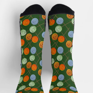 Candy pattern Lollies pattern lollipop 22 Thro Socks
