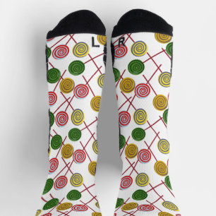 Candy pattern   Lollies pattern   lollipop 24 Squa Socks