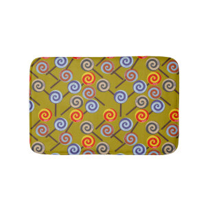 Candy pattern   Lollies pattern   lollipop 26 Bath Mat