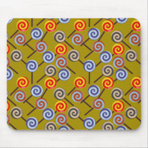 Candy pattern   Lollies pattern   lollipop 26 Mouse Mat