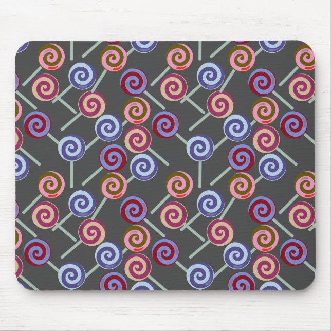 Candy pattern | Lollies pattern | lollipop 27 Mouse Mat (Front)