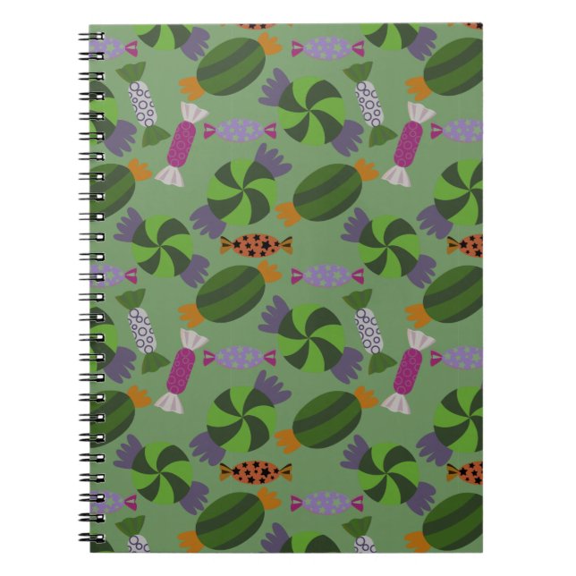 Candy pattern | Lollies pattern | lollipop 27 Notebook (Front)