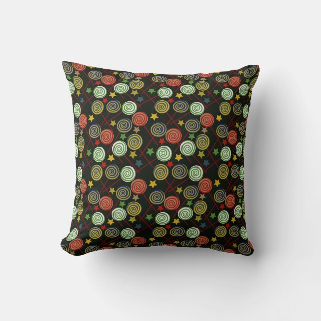 Candy pattern | Lollies pattern | lollipop 28 Cushion (Front)