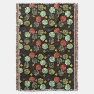 Candy pattern   Lollies pattern   lollipop 28 Throw Blanket