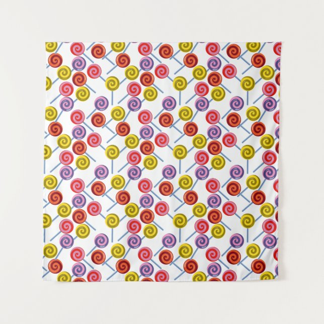 Candy pattern | Lollies pattern | lollipop 2 Tapestry (Front)