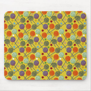 Candy pattern   Lollies pattern   lollipop 30 Mouse Mat