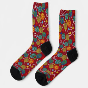 Candy pattern   Lollies pattern   lollipop 32 Case Socks