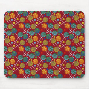 Candy pattern Lollies pattern lollipop 32 Mouse Mat