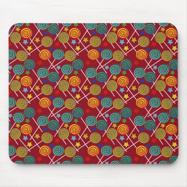 Candy pattern | Lollies pattern | lollipop 32 Mouse Mat (Front)