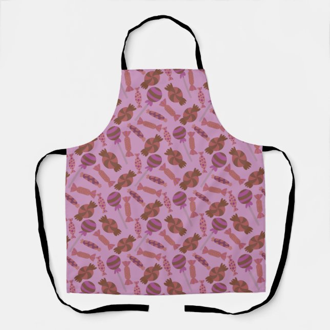 Candy pattern | Lollies pattern | lollipop 34 Apron (Front)
