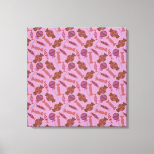 Candy pattern Lollies pattern lollipop 34 Canvas Print