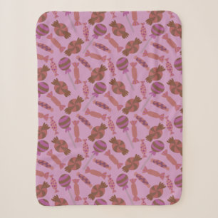 Candy pattern Lollies pattern lollipop 34 Sherpa Blanket