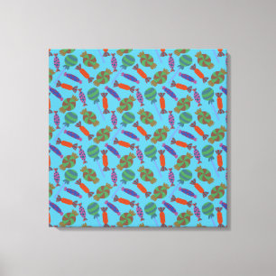 Candy pattern Lollies pattern lollipop 36 Canvas Print
