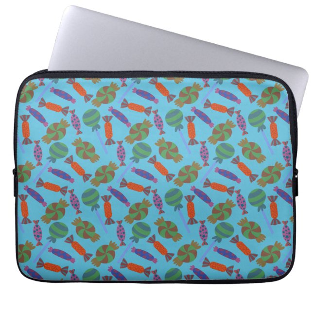 Candy pattern | Lollies pattern | lollipop 36 Laptop Sleeve (Front)