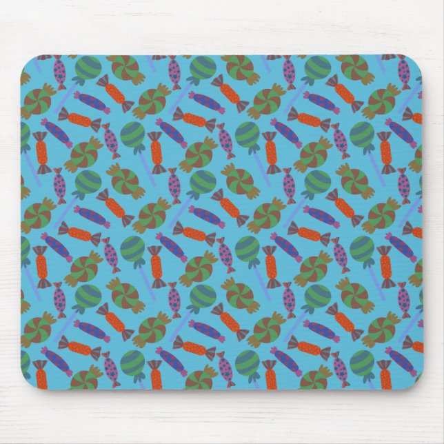 Candy pattern | Lollies pattern | lollipop 36 Mouse Mat (Front)