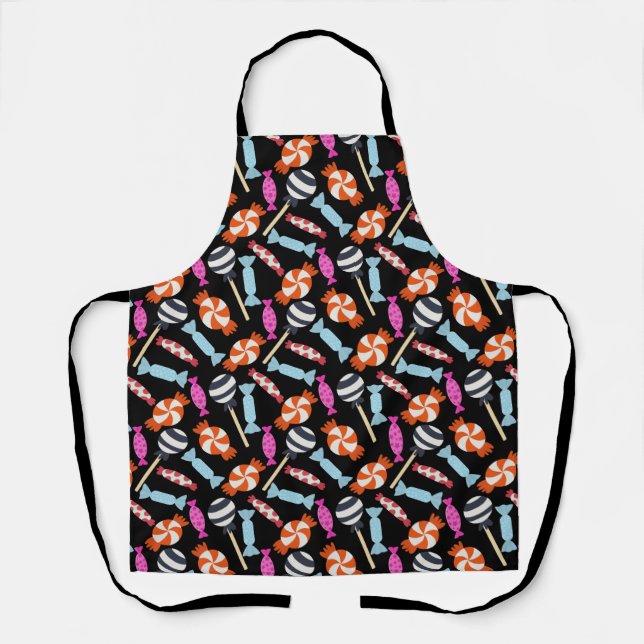 Candy pattern | Lollies pattern | lollipop 37 Apron (Front)