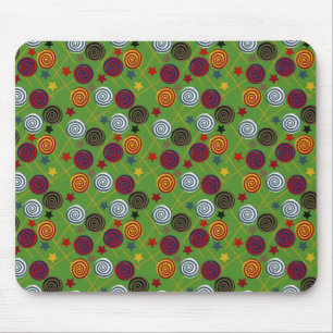 Candy pattern   Lollies pattern   lollipop 39 Mouse Mat