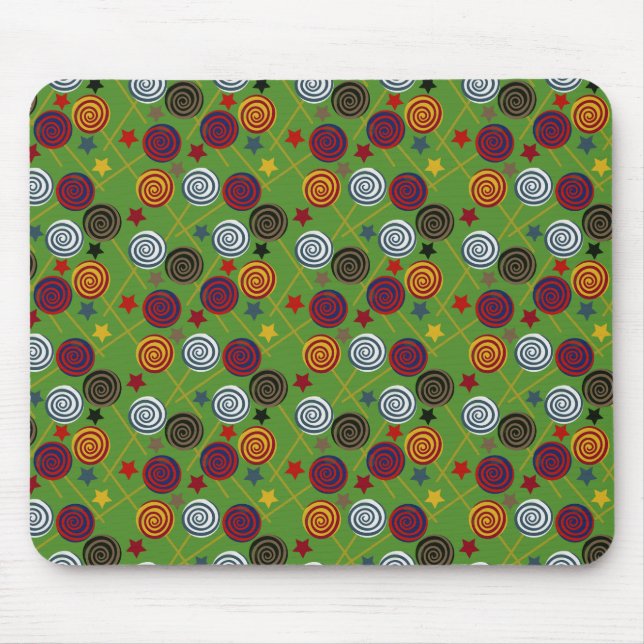 Candy pattern | Lollies pattern | lollipop 39 Mouse Mat (Front)