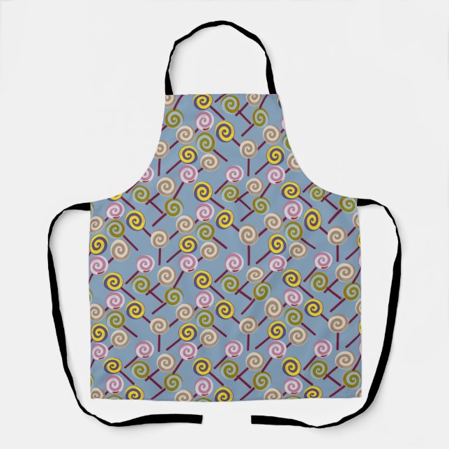 Candy pattern | Lollies pattern | lollipop 3 Apron (Front)