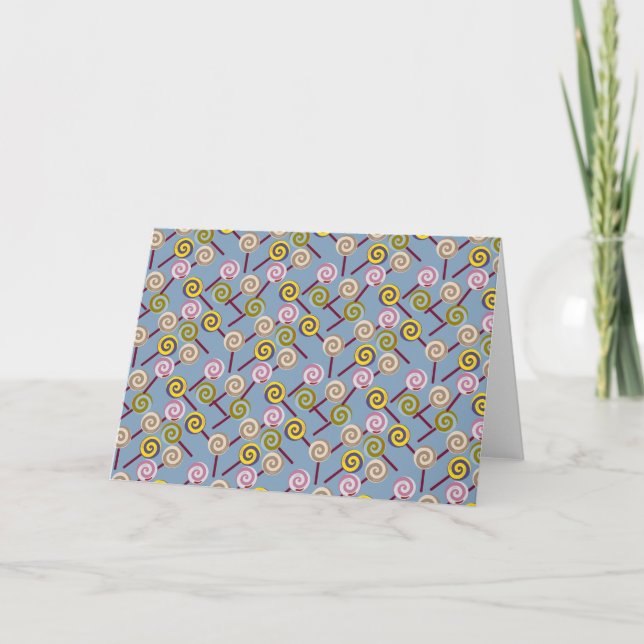 Candy pattern | Lollies pattern | lollipop 3 Card (Front)