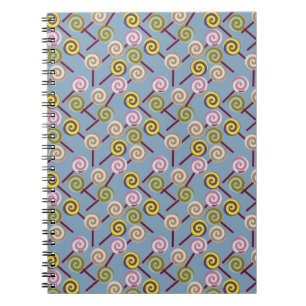 Candy pattern Lollies pattern lollipop 3 Notebook