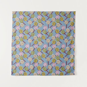Candy pattern Lollies pattern lollipop 3 Tapestry