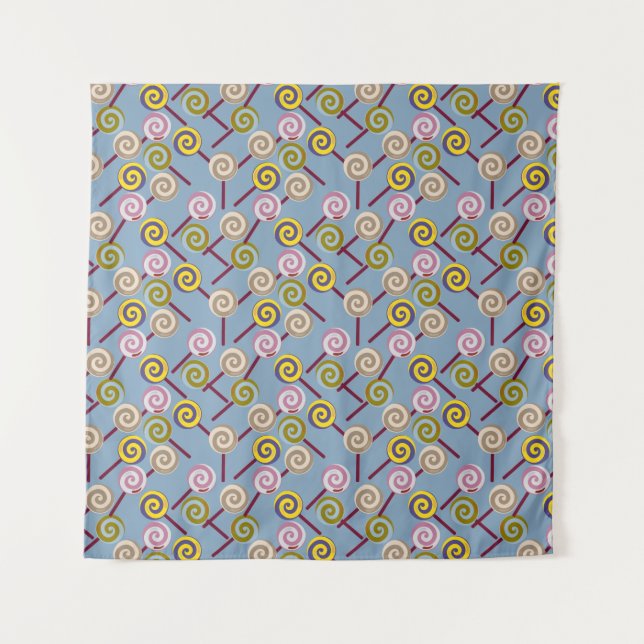 Candy pattern | Lollies pattern | lollipop 3 Tapestry (Front)