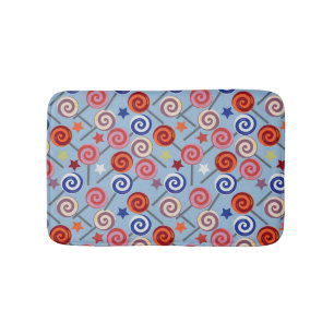 Candy pattern Lollies pattern lollipop 40 Bath Mat