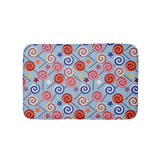Candy pattern | Lollies pattern | lollipop 40 Bath Mat (Front)