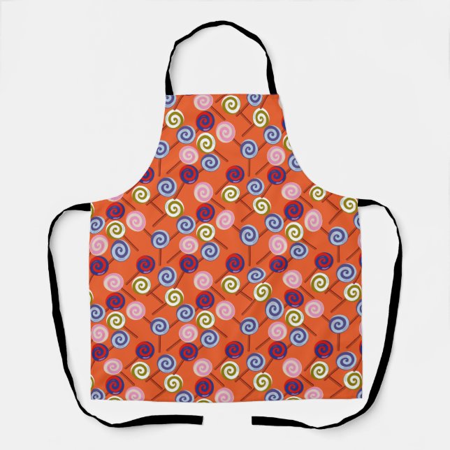 Candy pattern | Lollies pattern | lollipop 42 Apron (Front)