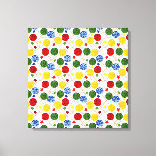 Candy pattern Lollies pattern lollipop 43 Canvas Print