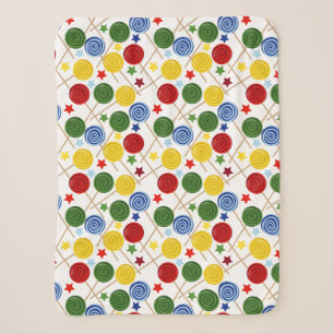Candy pattern   Lollies pattern   lollipop 43 Sherpa Blanket