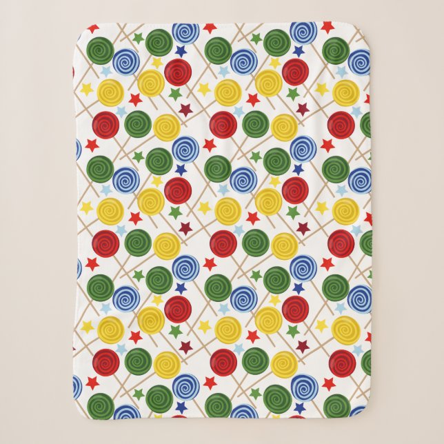 Candy pattern | Lollies pattern | lollipop 43 Sherpa Blanket (Front)