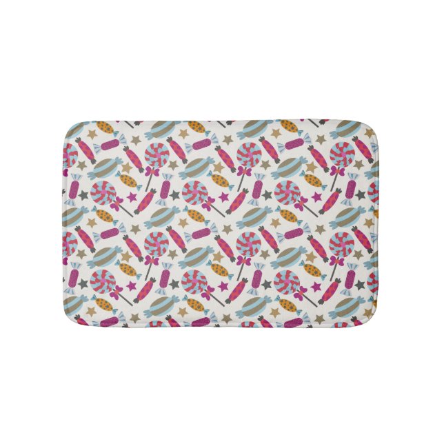 Candy pattern | Lollies pattern | lollipop 45 Bath Mat (Front)
