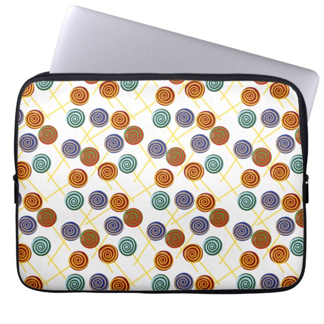 Candy pattern | Lollies pattern | lollipop 47 Laptop Sleeve (Front)