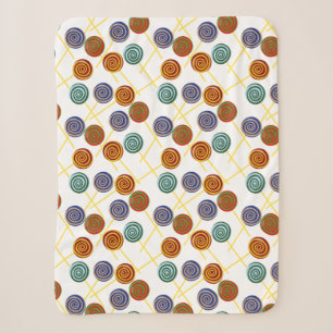 Candy pattern Lollies pattern lollipop 47 Sherpa Blanket