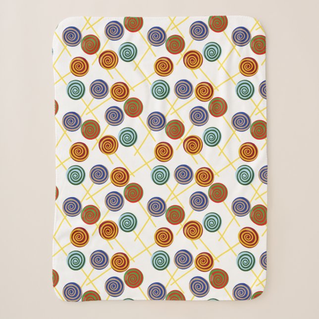 Candy pattern | Lollies pattern | lollipop 47 Sherpa Blanket (Front)