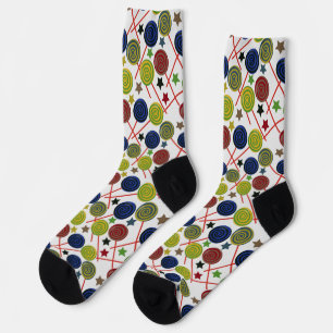 Candy pattern   Lollies pattern   lollipop 48 Squa Socks