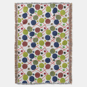 Candy pattern Lollies pattern lollipop 48 Throw Blanket