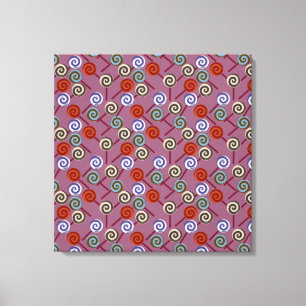 Candy pattern   Lollies pattern   lollipop 49 Canvas Print