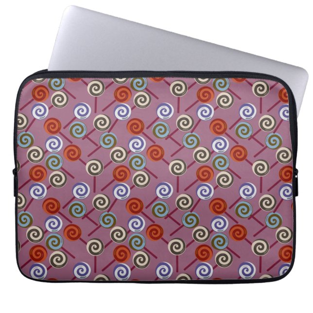 Candy pattern | Lollies pattern | lollipop 49 Laptop Sleeve (Front)