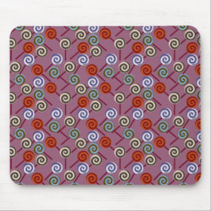 Candy pattern   Lollies pattern   lollipop 49 Mouse Mat
