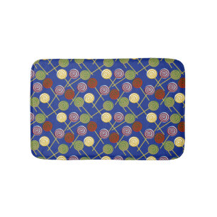 Candy pattern Lollies pattern lollipop 4 Bath Mat