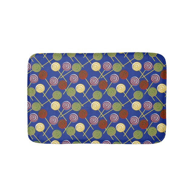 Candy pattern | Lollies pattern | lollipop 4 Bath Mat (Front)