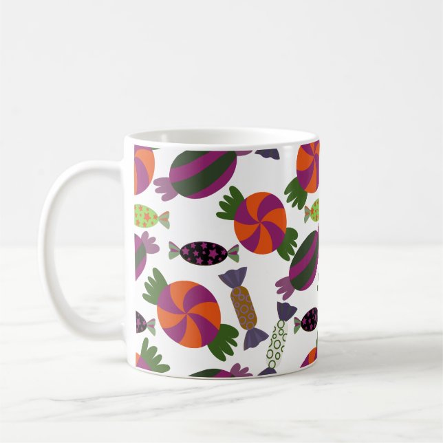 Candy pattern | Lollies pattern | lollipop 51 Coffee Mug (Left)