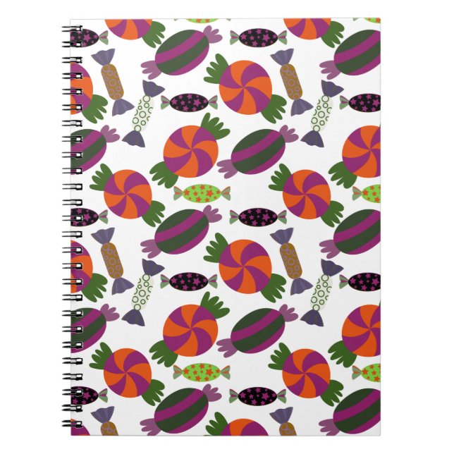 Candy pattern | Lollies pattern | lollipop 51 Notebook (Front)